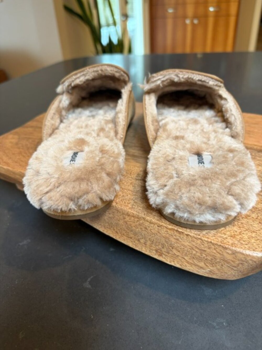 BIRDIES Phoebe Shearling Mule Slipper Size 8 Tan - Picture 7 of 9